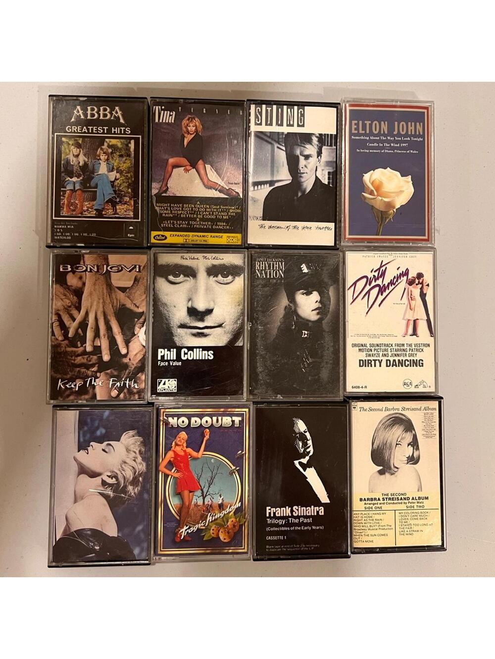 Classic Music Cassette Tape Set of 12